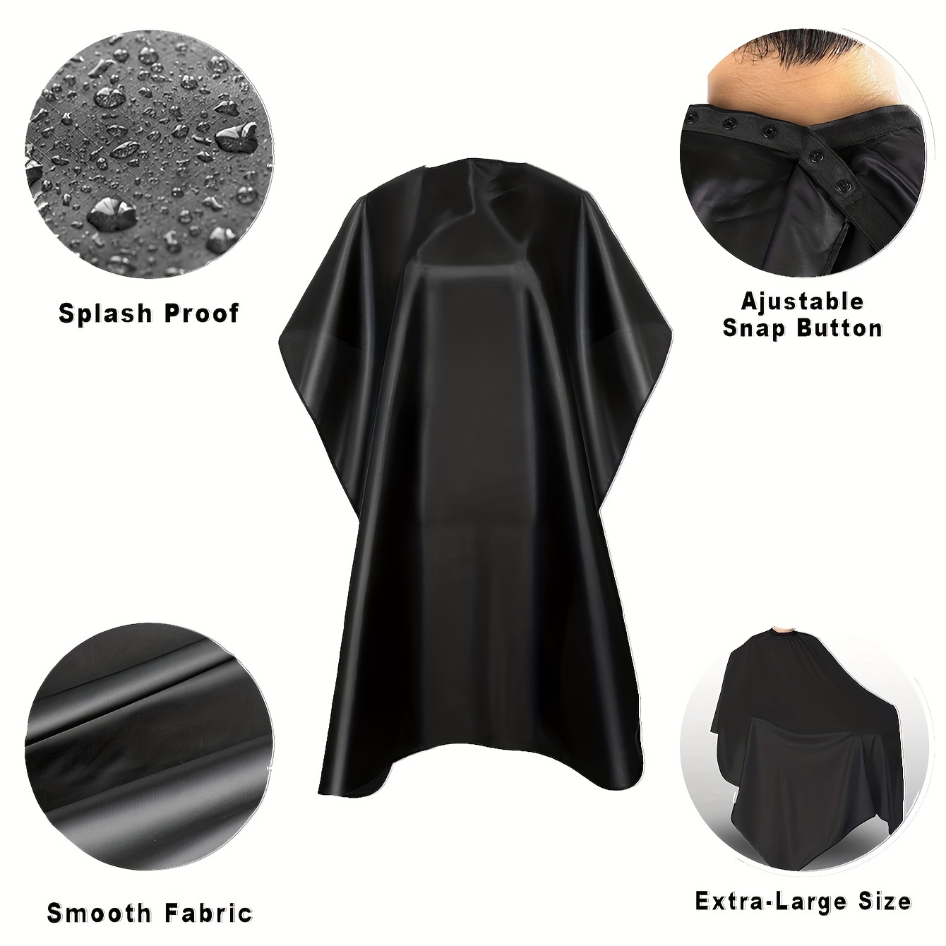 Cutting Hair Waterproof Cloth Salon Barber Cape Hairdressing