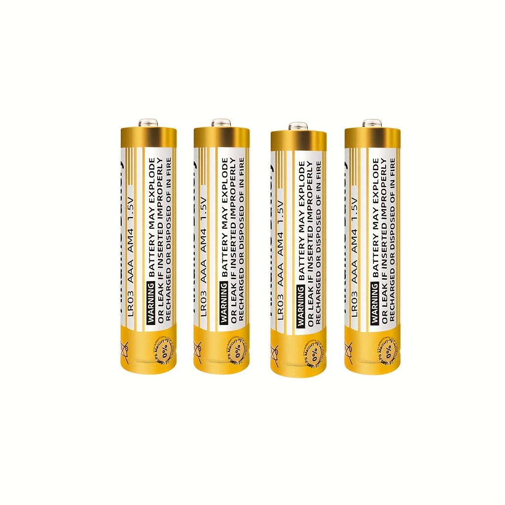 AAA-Batterie, AAA-Alkali-Hochleistungsbatterien, 1,5 Volt, 10 Jahre  Haltbarkeit (4er-Pack/12er-Pack)
