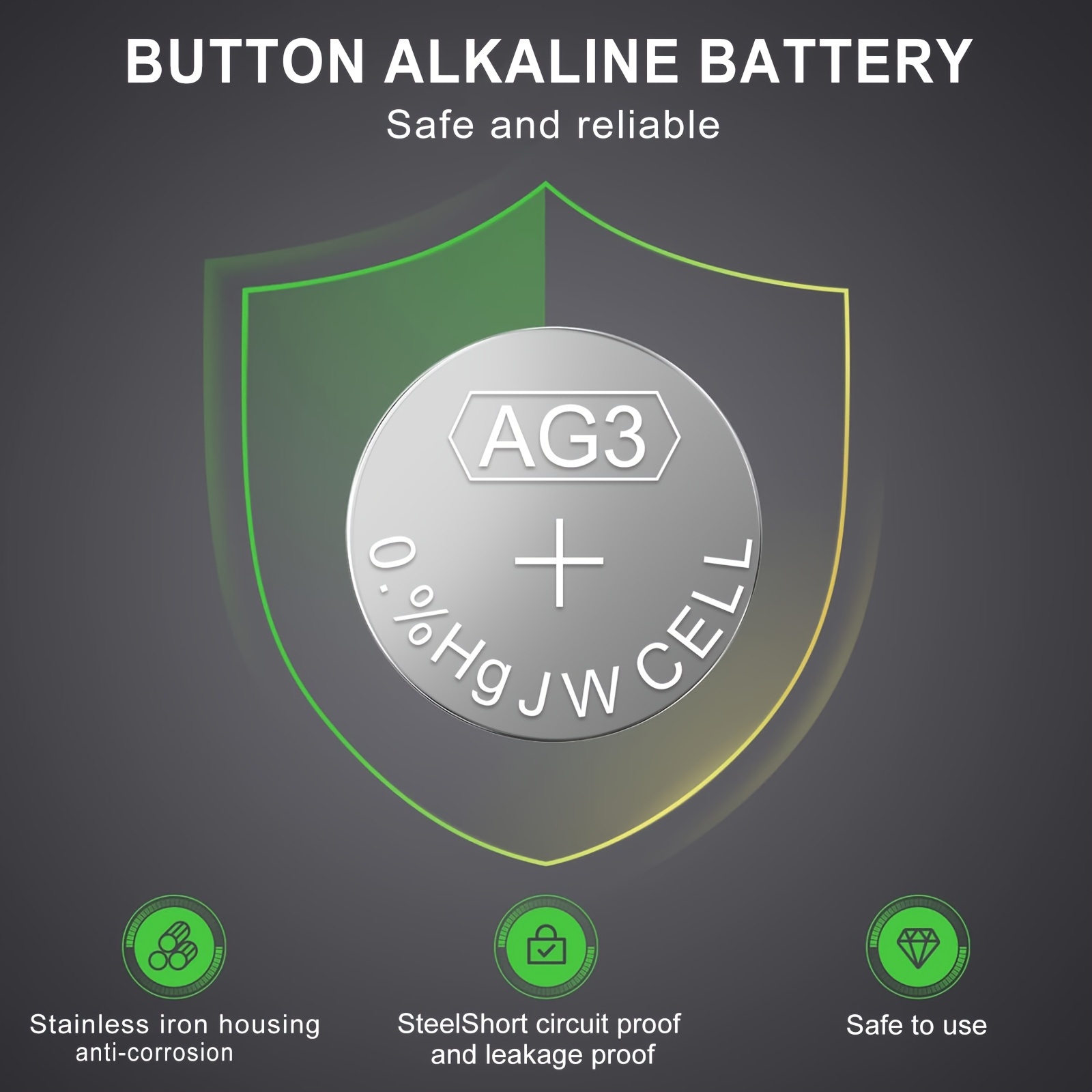 Ag3 1.5v Lr41 Alkaline Button Batteries Long Lasting For - Temu Germany