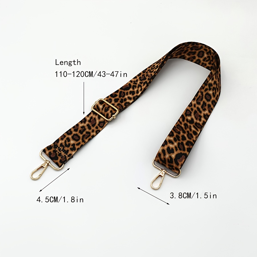 NEW Fashion Leopard Wide Purse Strap Adjustable Handbag Strap Replacement Shoulder  Crossbody Strap Wide 3.8cm