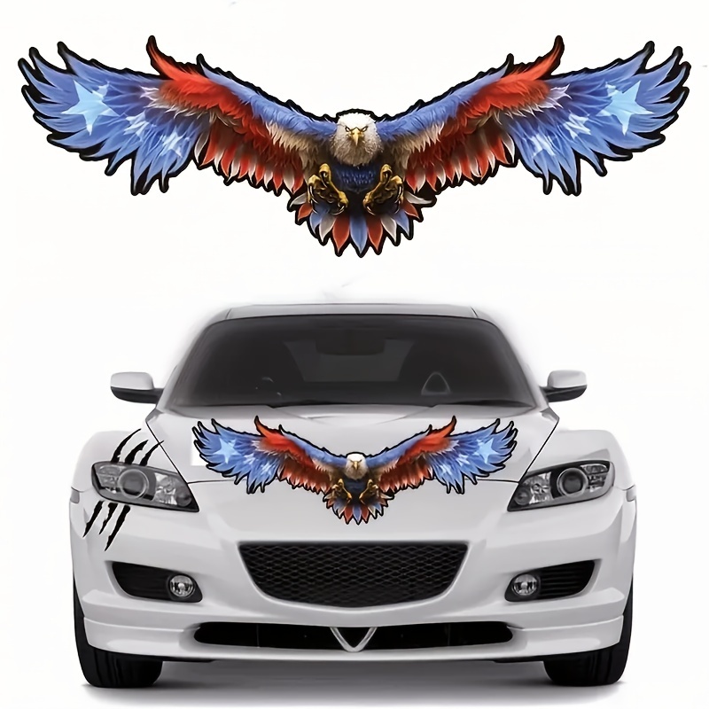 Comprar Pegatina de coche de águila rasgada de simulación 3D