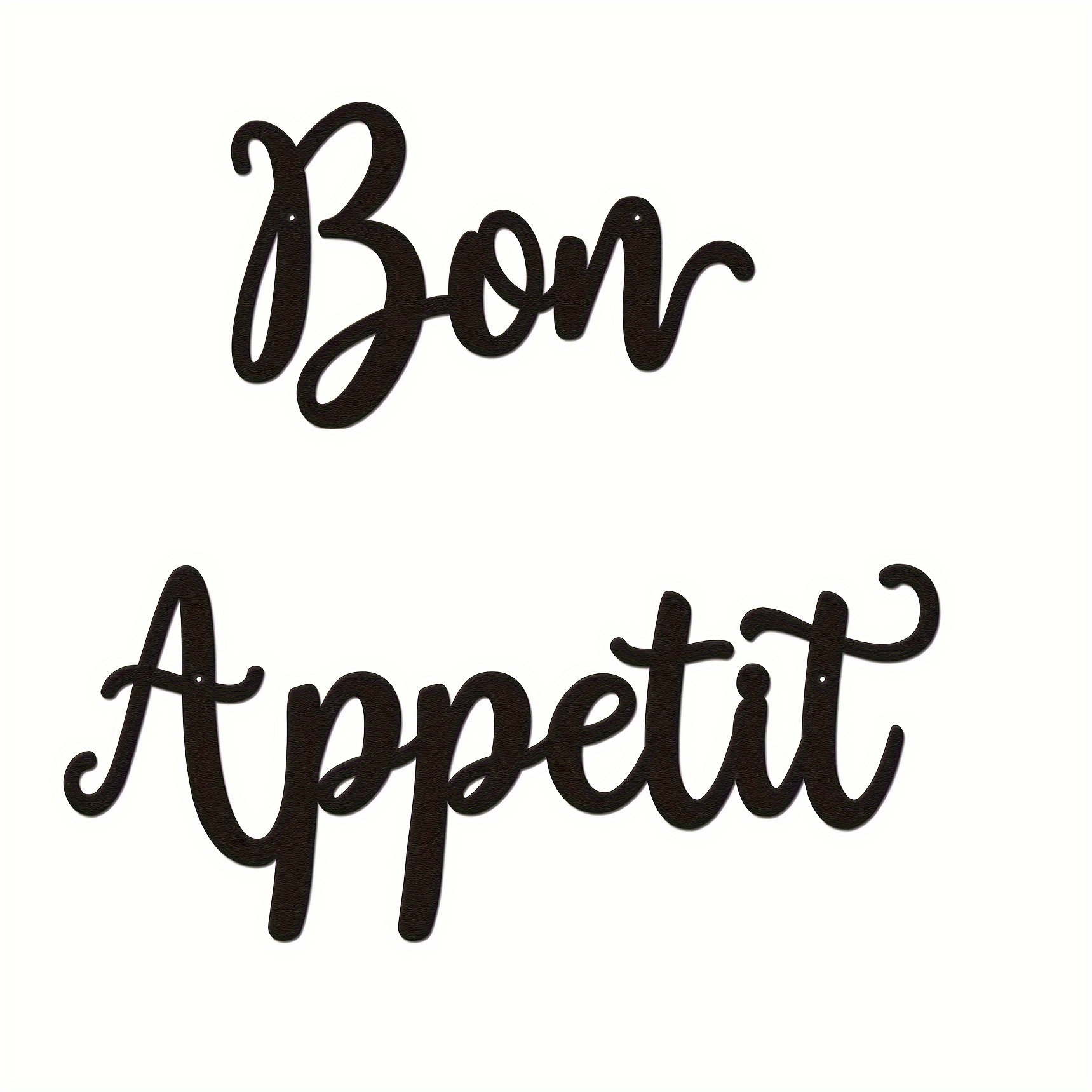 Plaque en métal vintage Bon Appetit - Décoration murale rétro pour