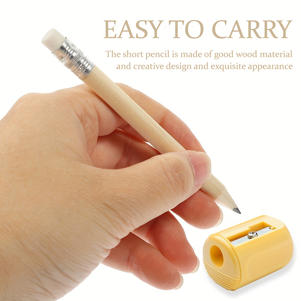 Golf Pencil, Wooden Mini Hb Pencil Top with Eraser with En71