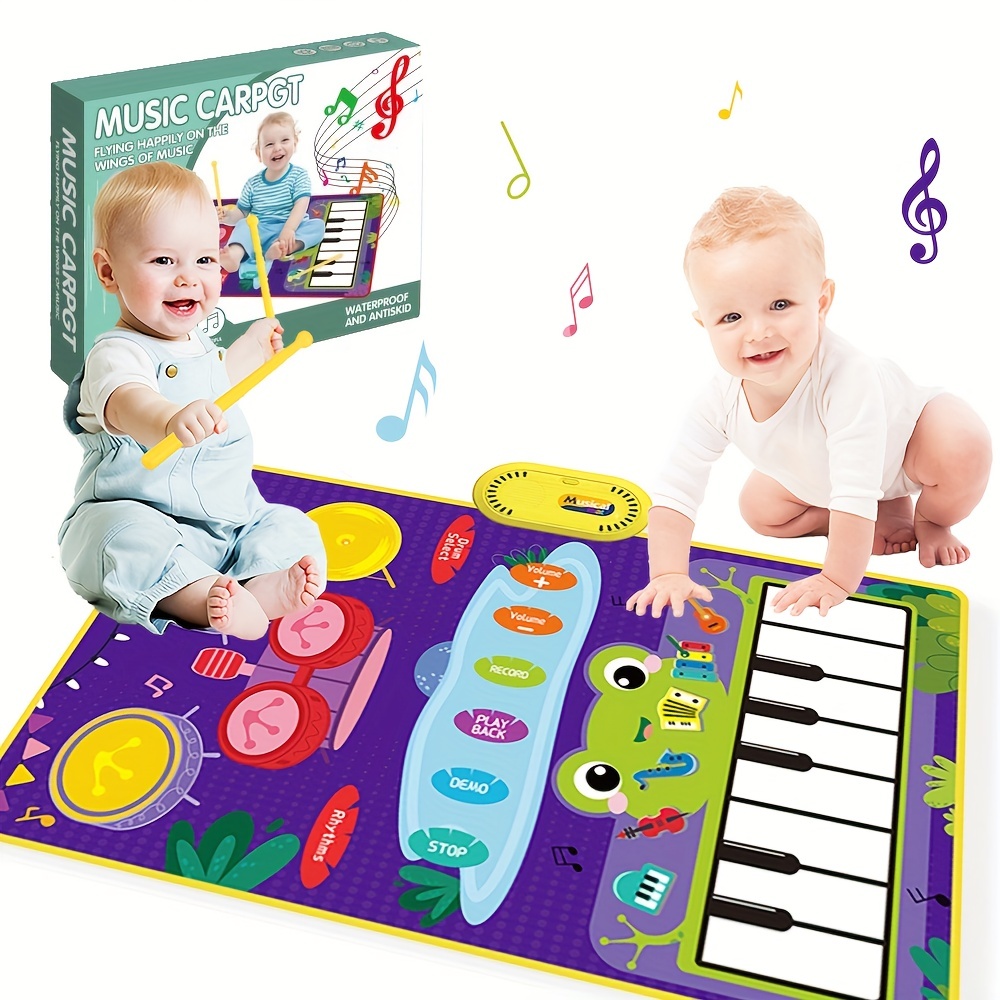 TOEY PLAY Jouets Musicaux pour Bébé 12-18 Mois, Jouet de Piano Musical Bebe  1 Ans, Piano Clavier avec Lumières et Sons, Jouet