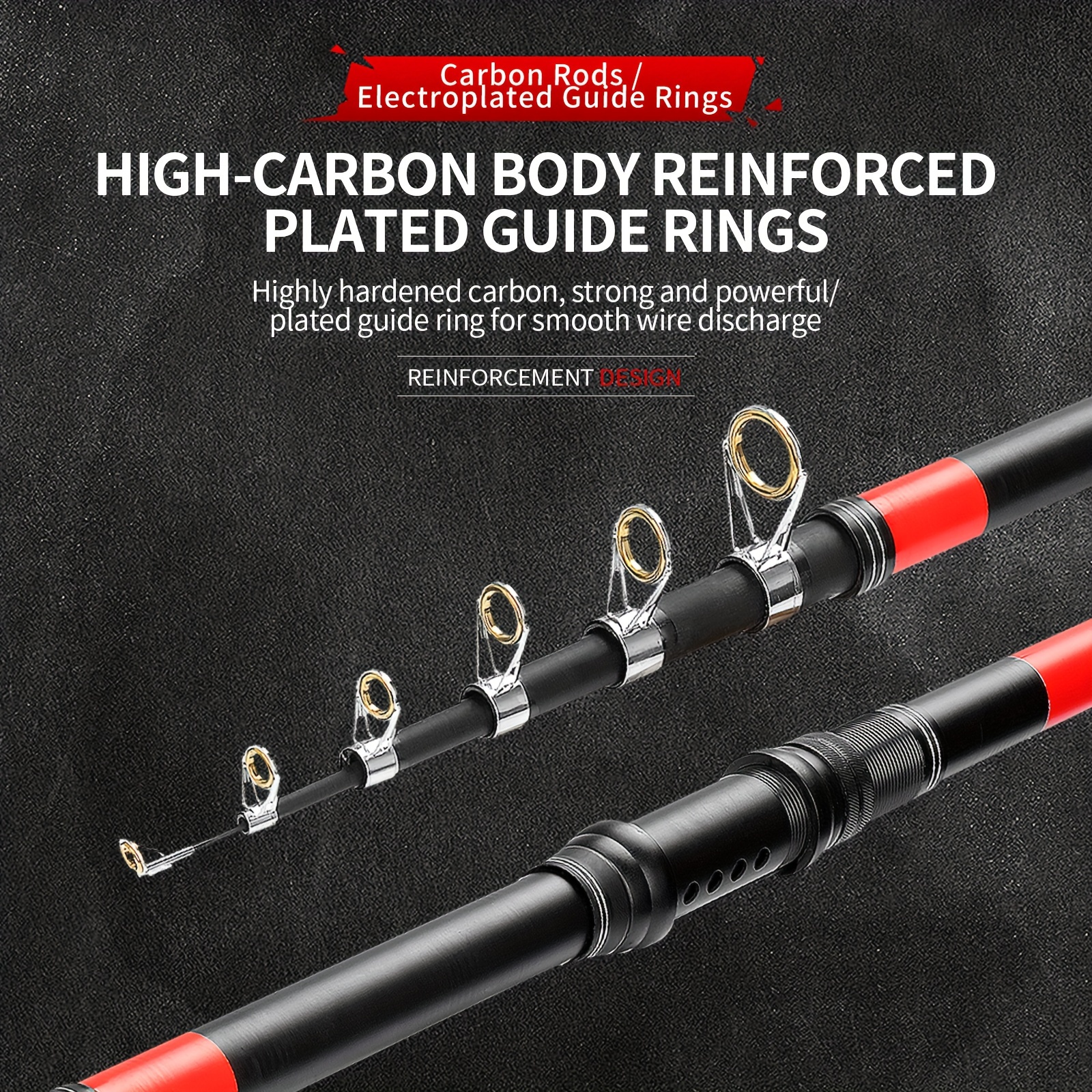 Haut Ton Telescopic Fishing Rod Stainless Steel Fishing Pole - Temu Canada