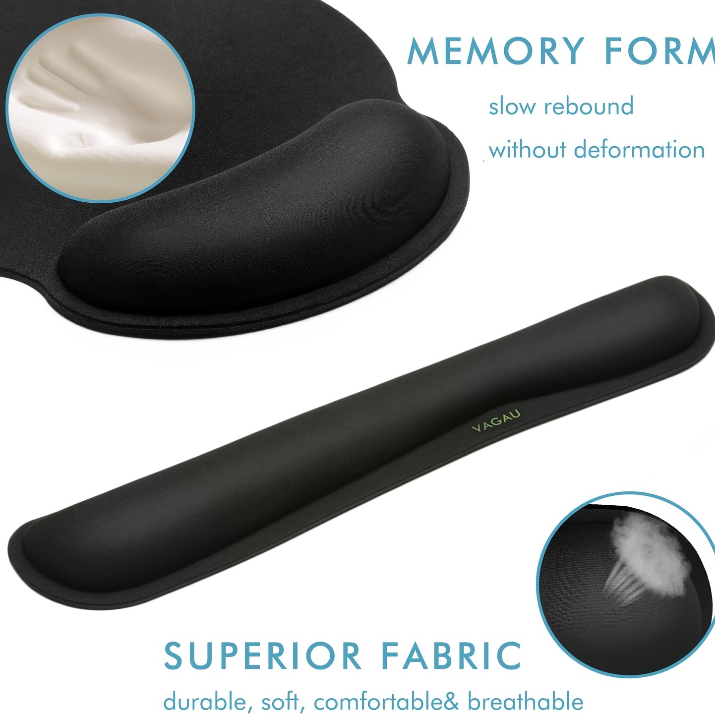 Keyboard Wrist Rest Mouse Pad Wrist Support Ergonomic Memory - Temu