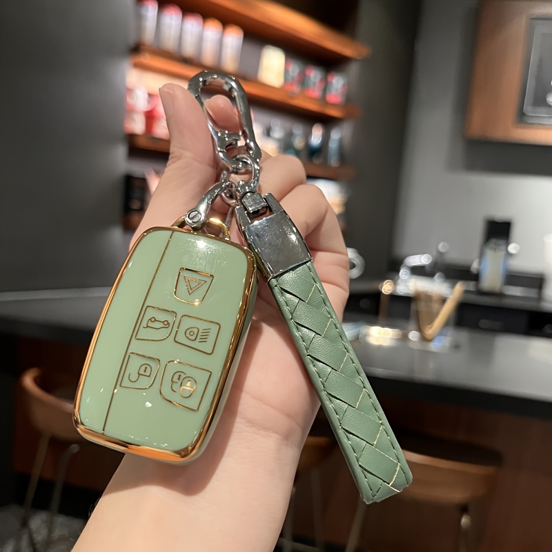 Land Rover Range Rover Key Chain Leather Car Key Fob Cover Remote Key Case  Car Key Case Smart Key Leather Case 