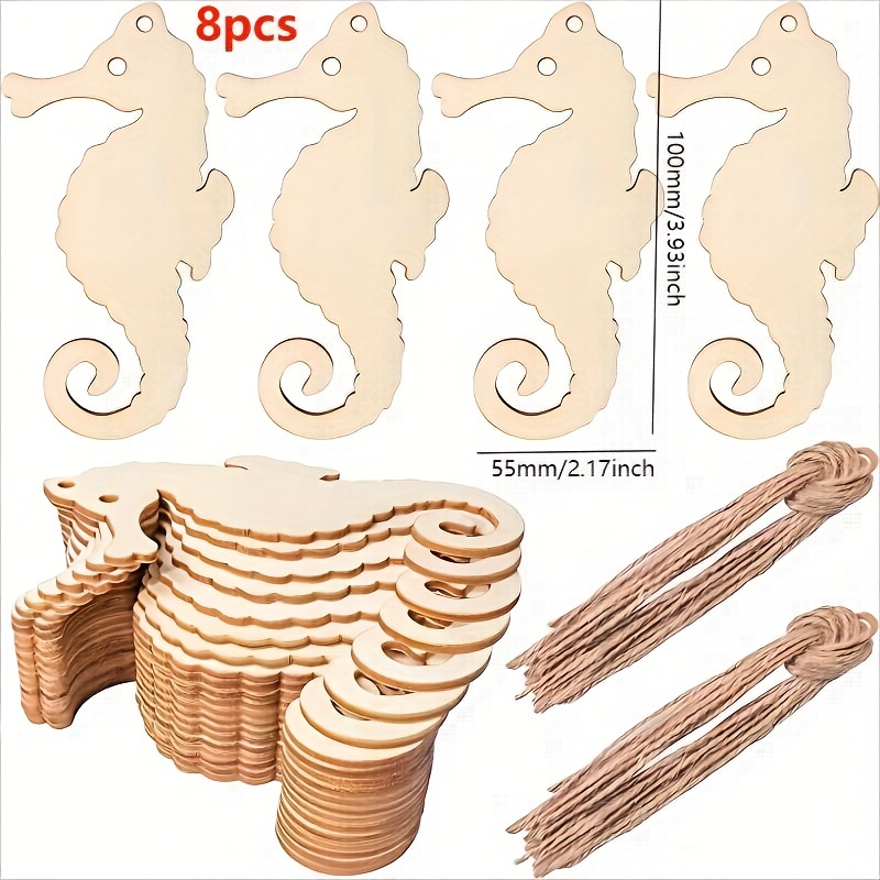 Animal Wooden Crafts Blanks, Wood Blanks Crafts, Unfinished Wood Sea