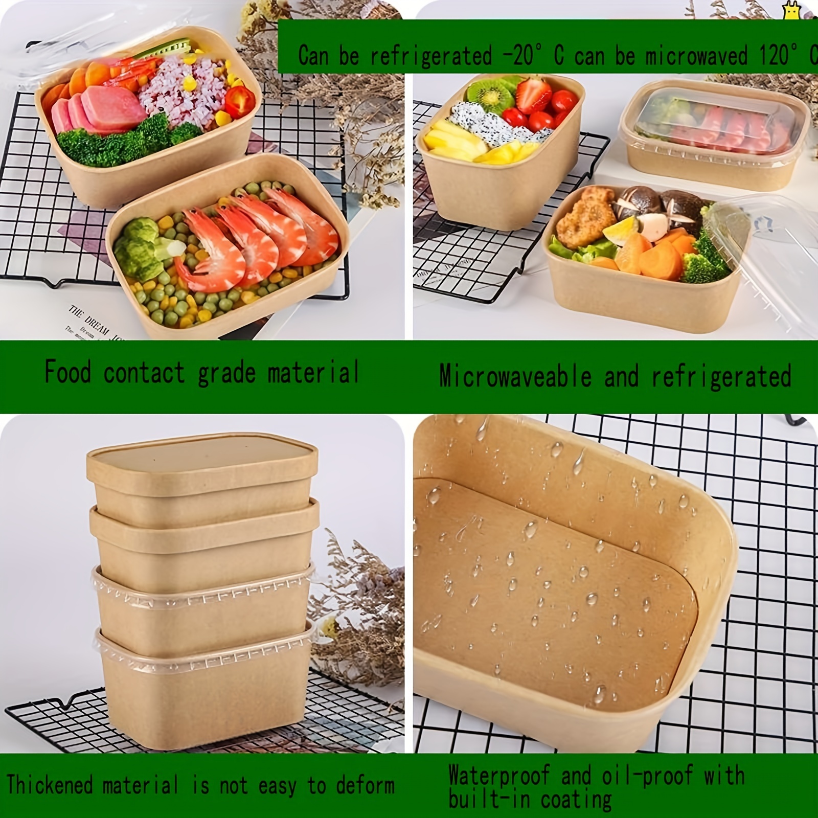 Disposable Lunch Boxes Packaging Boxes Rectangular Pp Plastic Food Grade  Thickened Household Transparent Fast Food Bento Lunch Box Takeaway  Restaurant Packaging Box - Temu