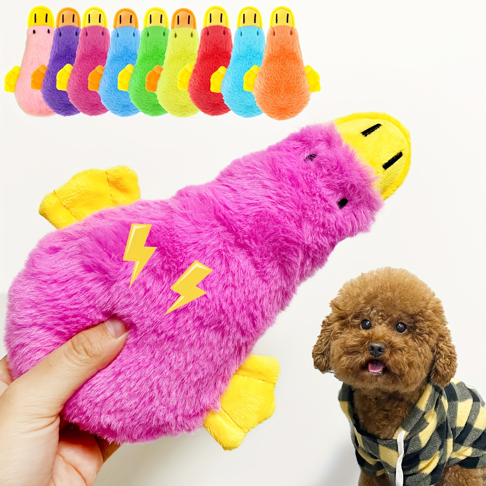 

Interactive Dog Plush Toy With Squeaker - Perfect Chew Toy For Small And Medium Dogs - Ideal Pet Birthday Gift