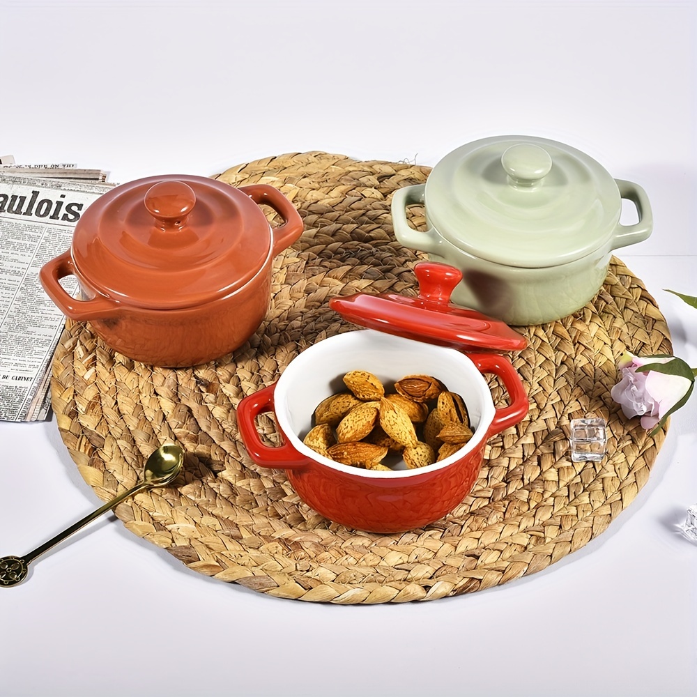 Cazuela de Jersey con tapa, suministros de cocina de 3,7L, 22x11cm,  utensilios de cocina Ishinabes