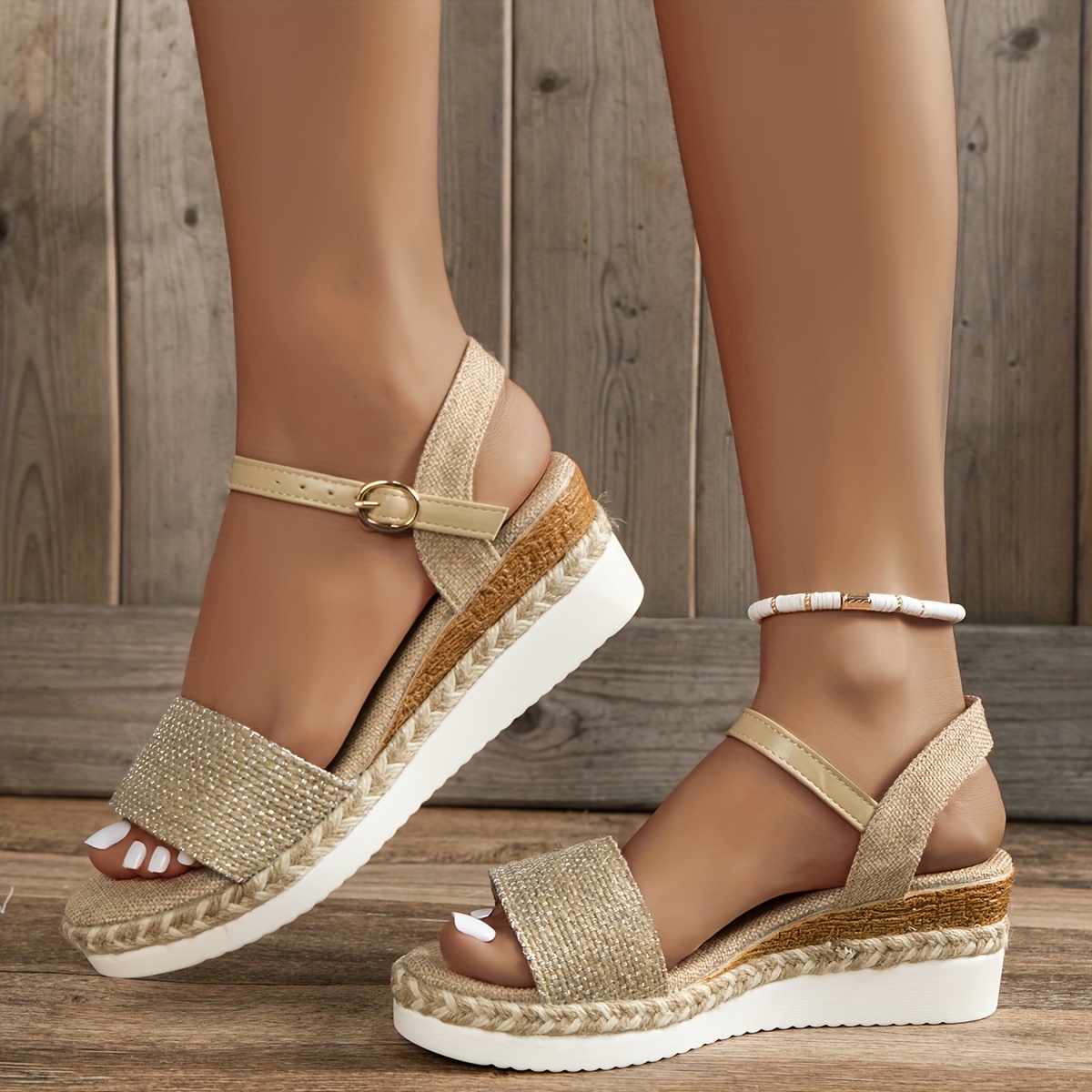 Sandalias Plataforma Mujer Cómodos Zapatos Abiertos Correa - Temu