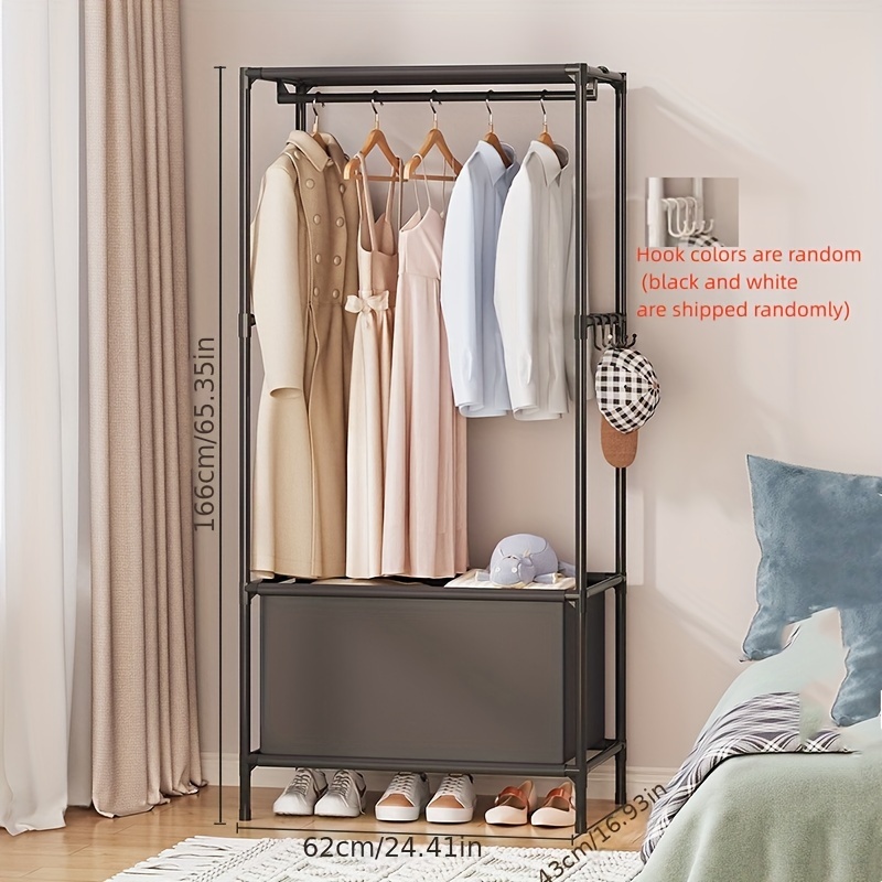 No Drilling Wardrobe Storage Rack, Clothing Layer Divider Holder, Bedroom  Accessories, Living Room Kitchen Bedroom, Home, Household Storage And  Organization - Temu