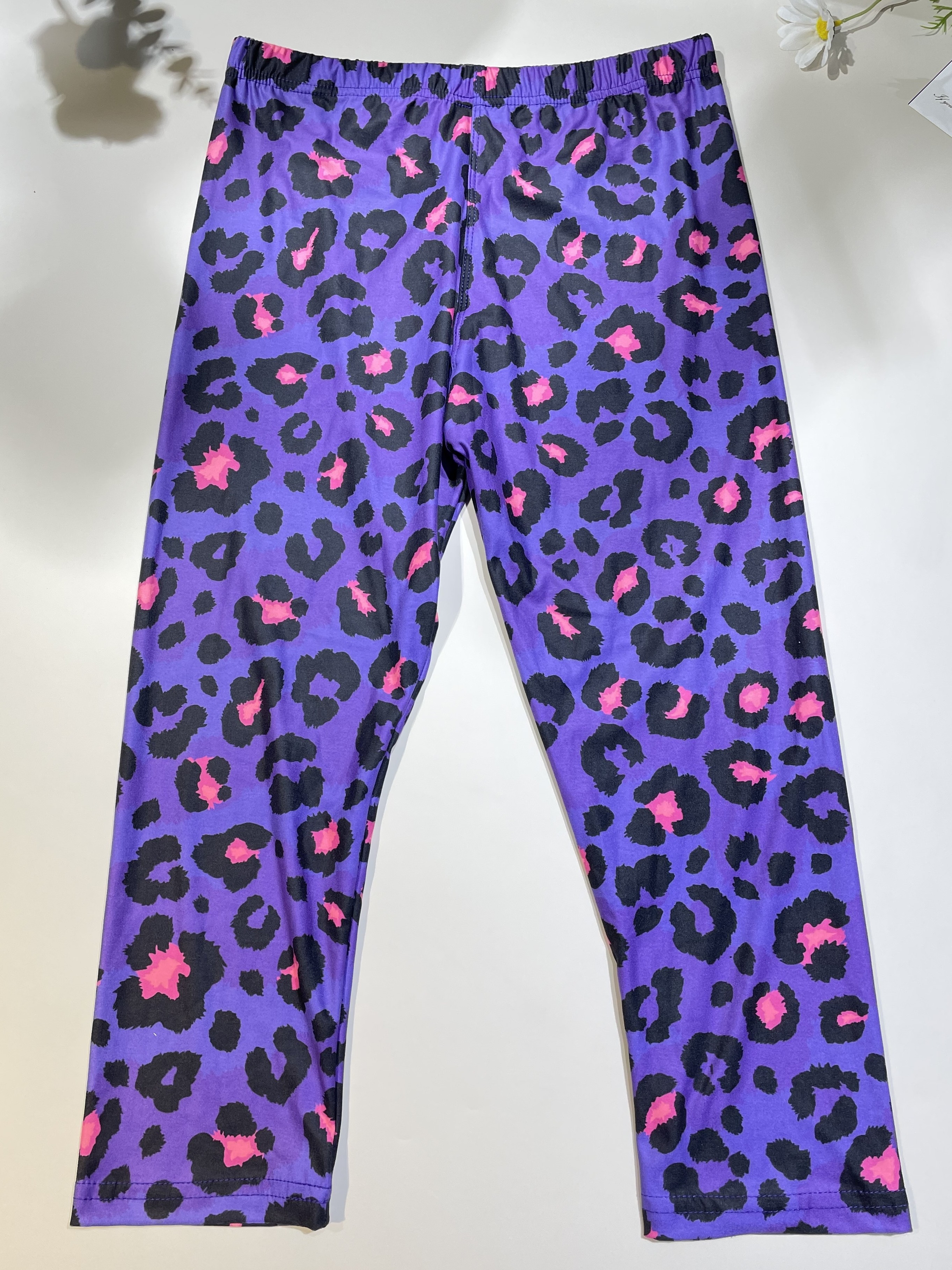 Purple Leopard Print Leggings