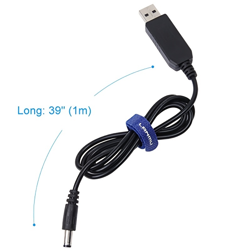 Usb Power Boost Line, Dc 5v To Dc 9v / 12v Step Up Module , Usb Converter  Adapter Cable, 5.5x2.1mm Plug For Arduino
