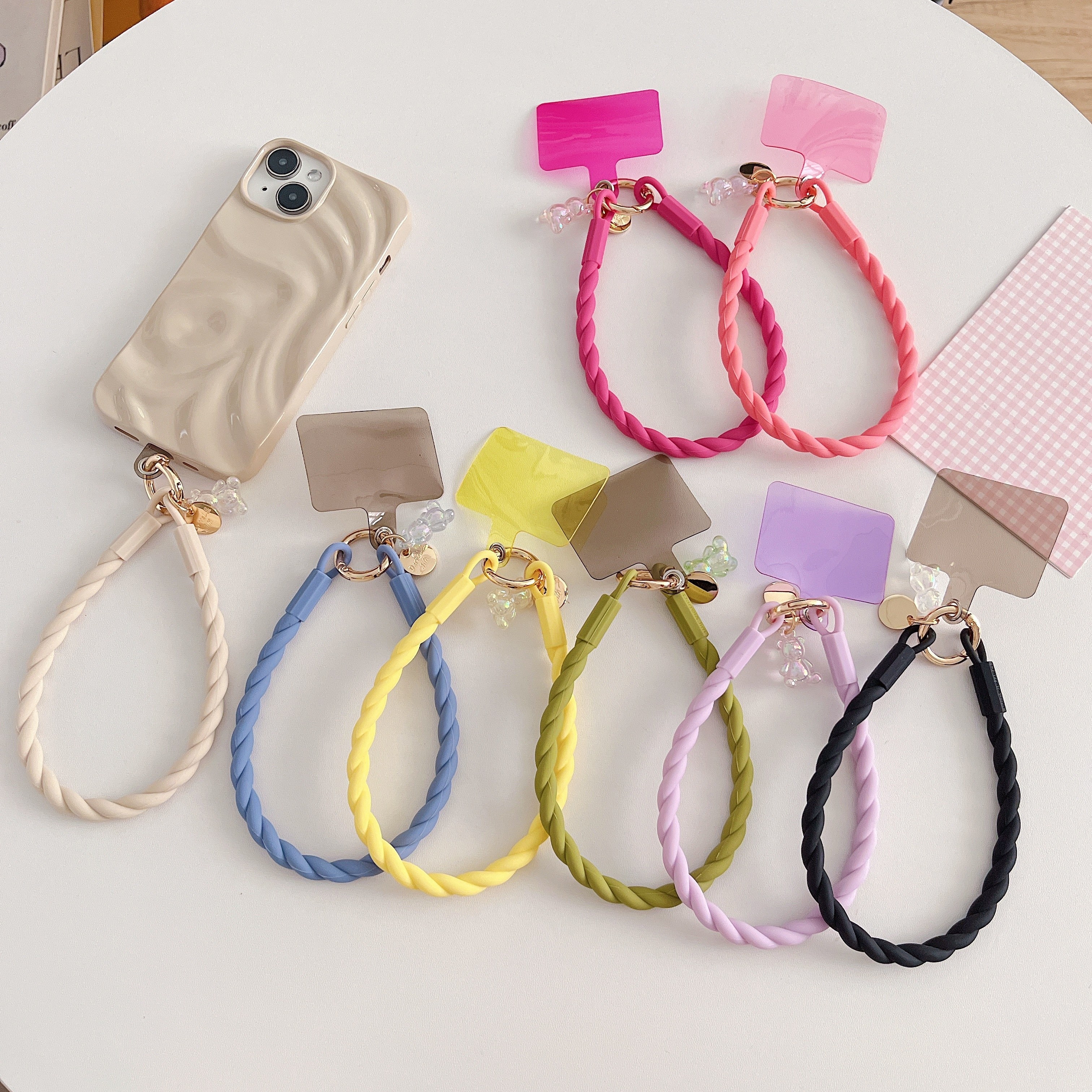 1pc High Appearance Level Colourful Phone Case Lanyard Easy to Use and Hard to Slip, Christmas Gifts,Temu