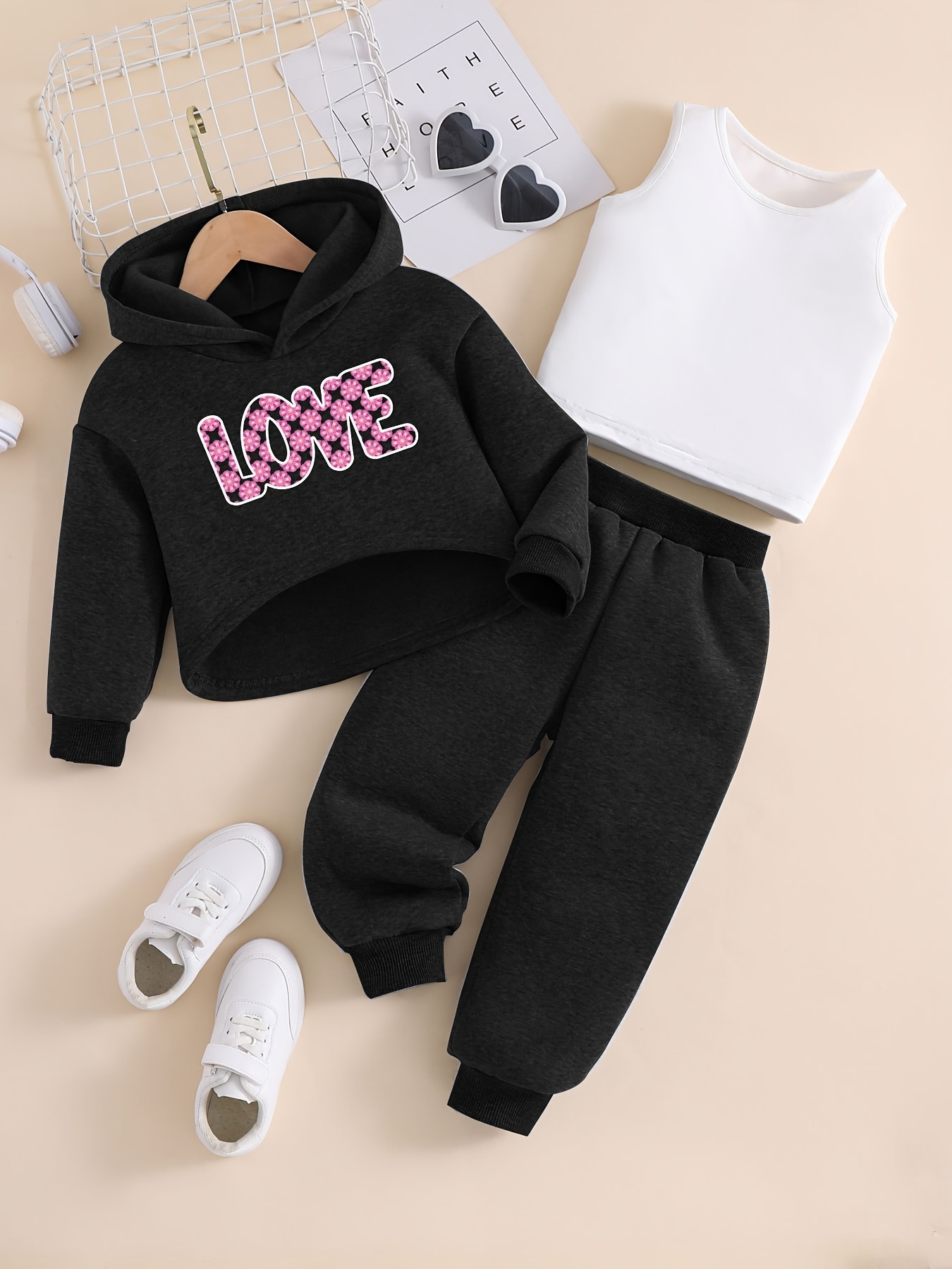 Cute sweatpants discount and sweatshirt set