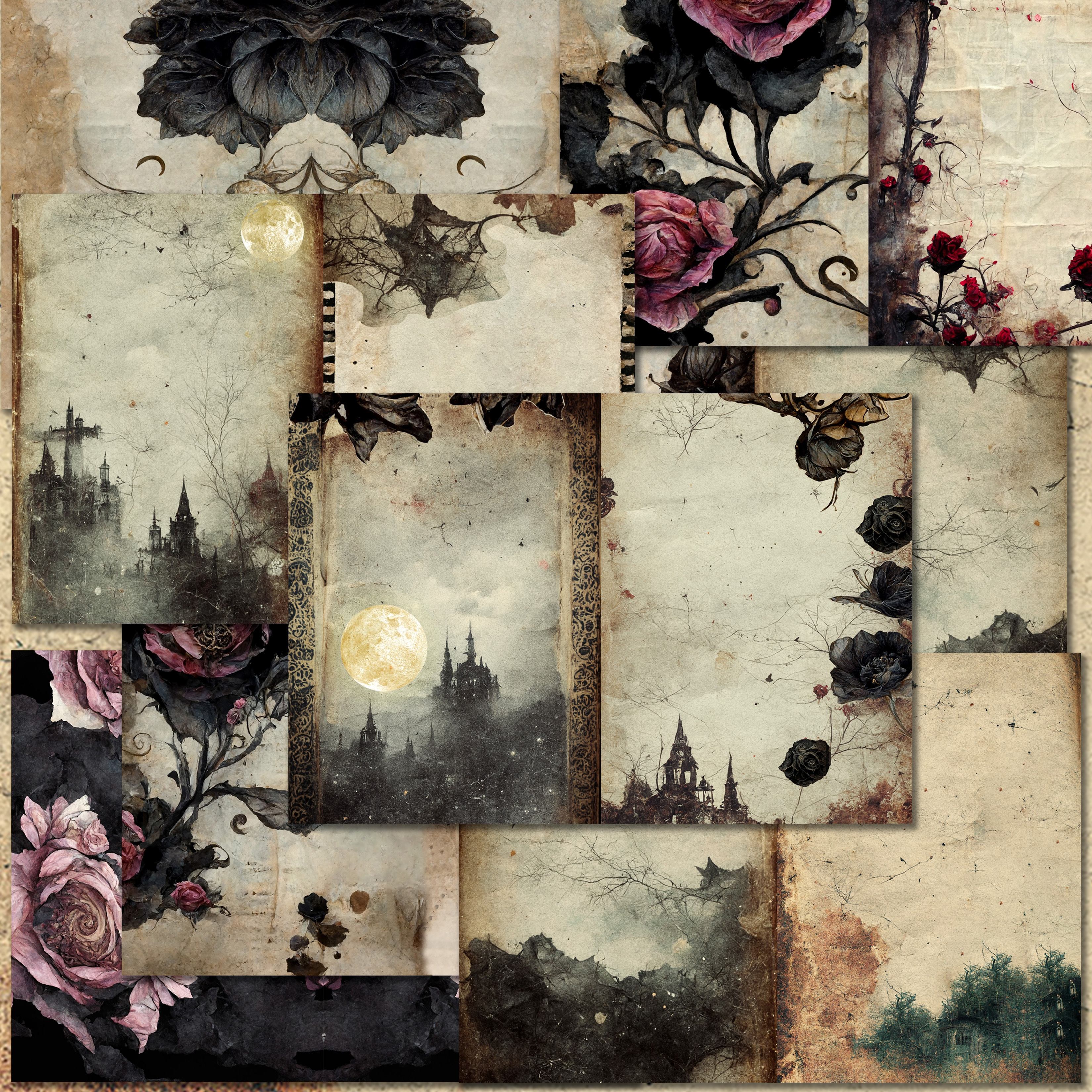 Large Size Gothic Style Diy Decor Paper Perfect For Diy - Temu