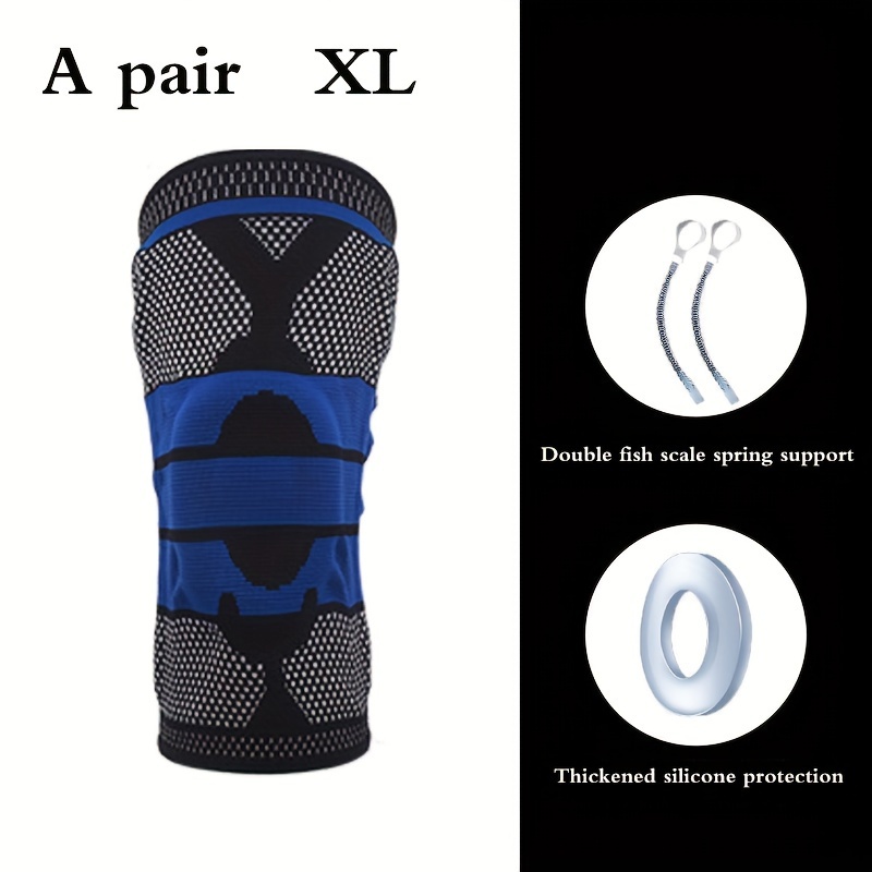 Sports Knee Pads Basketball Outdoor Mountaineering Running Cycling Spring  Silicone Leggings Fitness Protective Gear Equipment Knee Pads