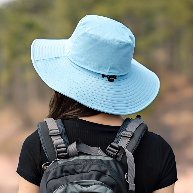 Women's Double Layer Uv Protection Bucket Hat Hiking Fishing