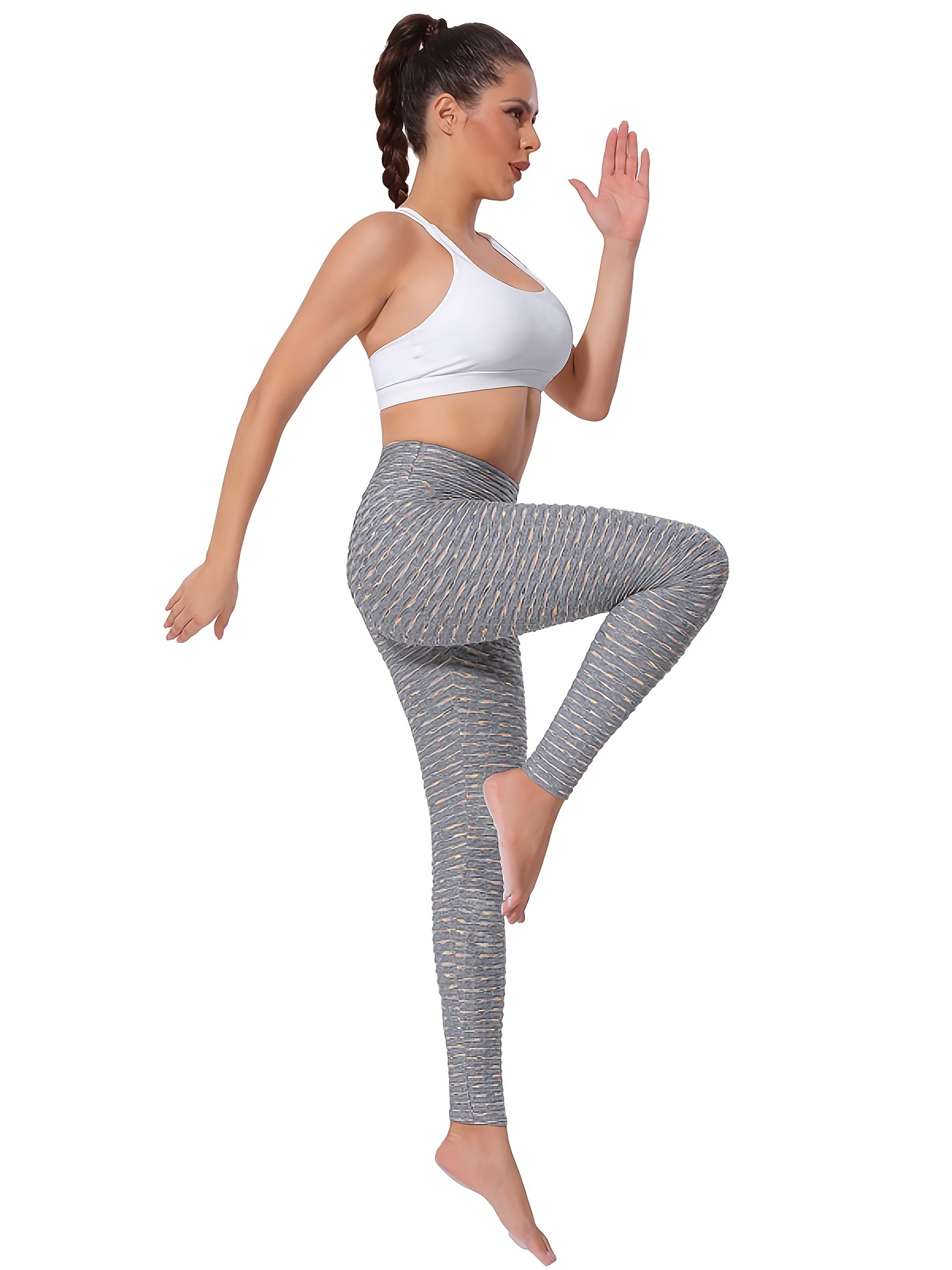 Multicolor Yoga Leggings Hip Lifting Breathable Slim Fitted - Temu