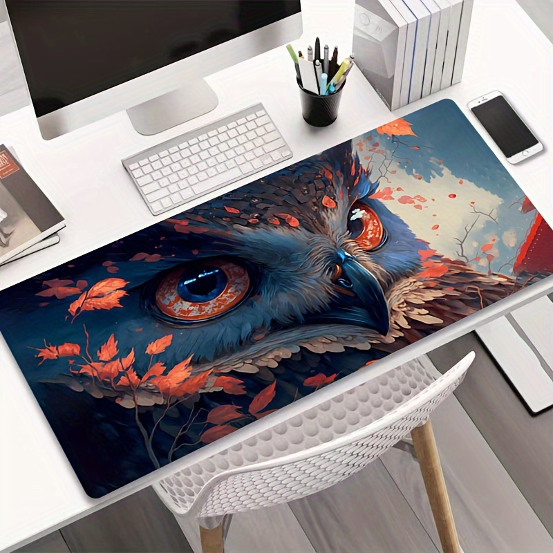

Owl Large Games Mouse Pad Computer Hd Keyboard Pad Mouse Pad Desktop Pad Natural Rubber Non-slip Office Mouse Pad Desktop Accessories