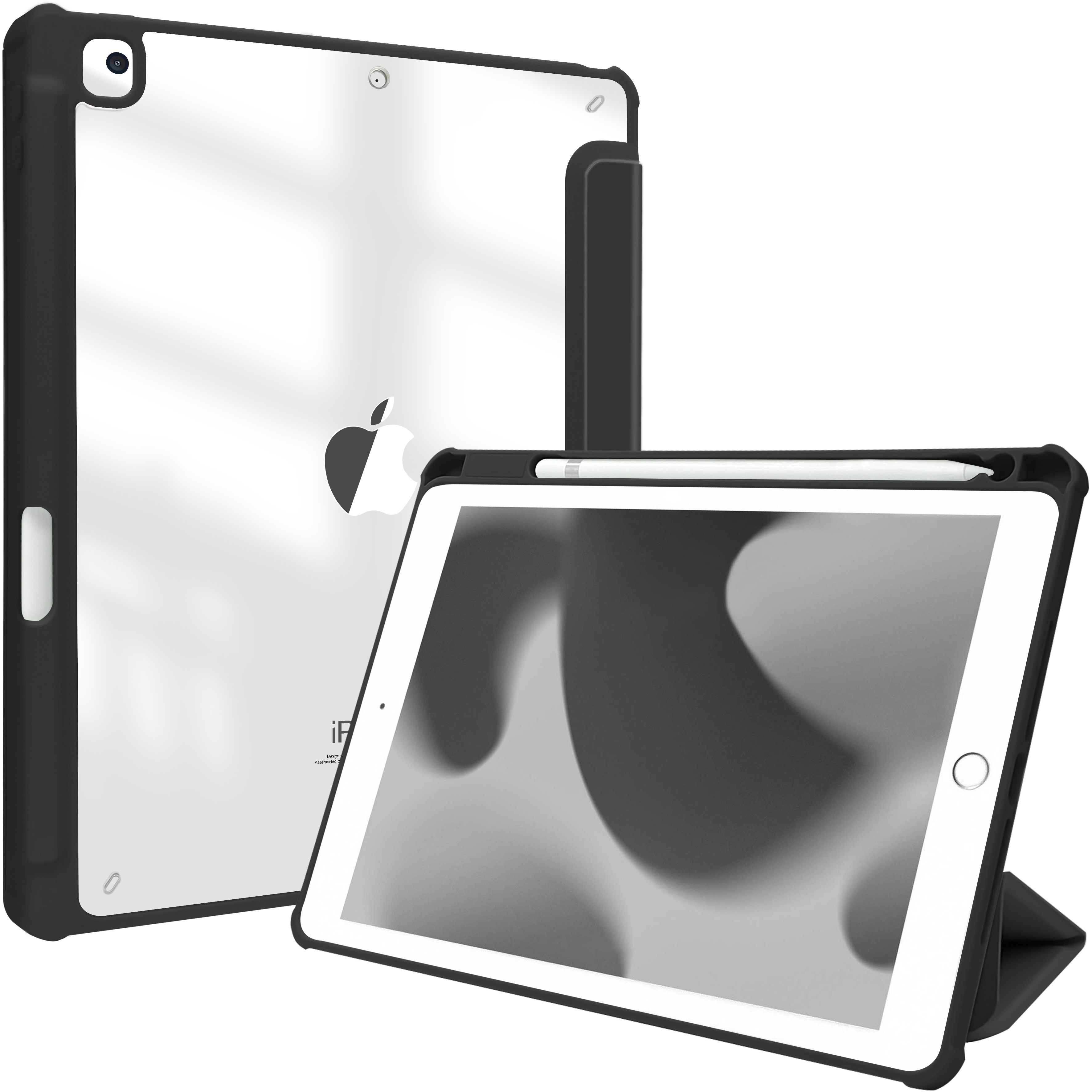 Housse Tablette ProCase coque pour ipad air 2-9. 7 pouces, 2è génération,  modèles-a1566 a1567, housse étui de protection avec support fonction et  veille/réveil automat