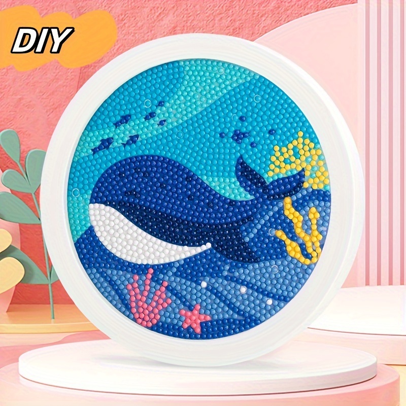 Diamond Art Kit 8 inchx 8 inch Beginner Flirty Fish