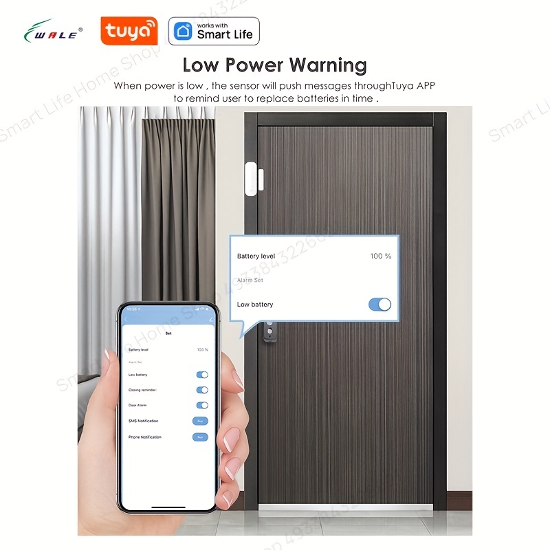 Sensor Puerta Ventana Wifi Inteligente Magnetico Smart Life