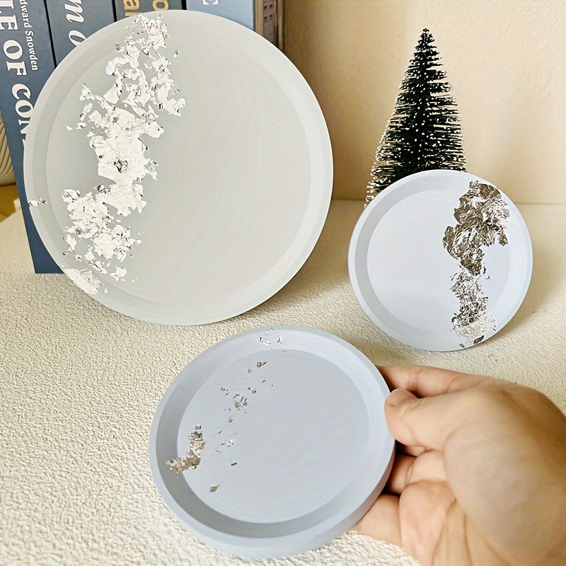 Oval Tray Cement Silicone Molds Diy Concrete Plaster Coaster - Temu