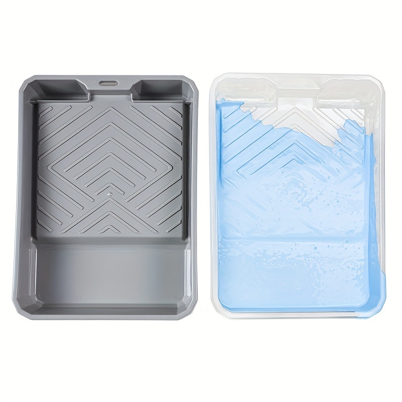 Tradder 2 Pcs Hard Shell Paint Tray with 40 Pcs Disposable Paint Tray Liner  Paint Roller Tray Paint Pan Liners Plastic Paint Trays for Painting Walls