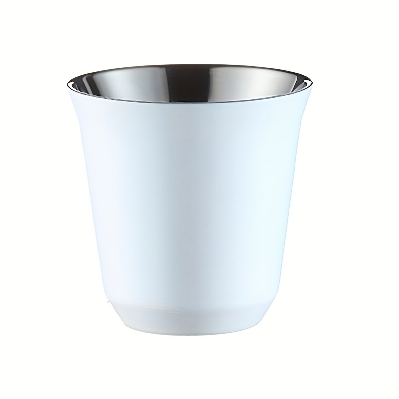 Double Wall Stainless Steel Espresso Cup Insulated Shot Glass Tea