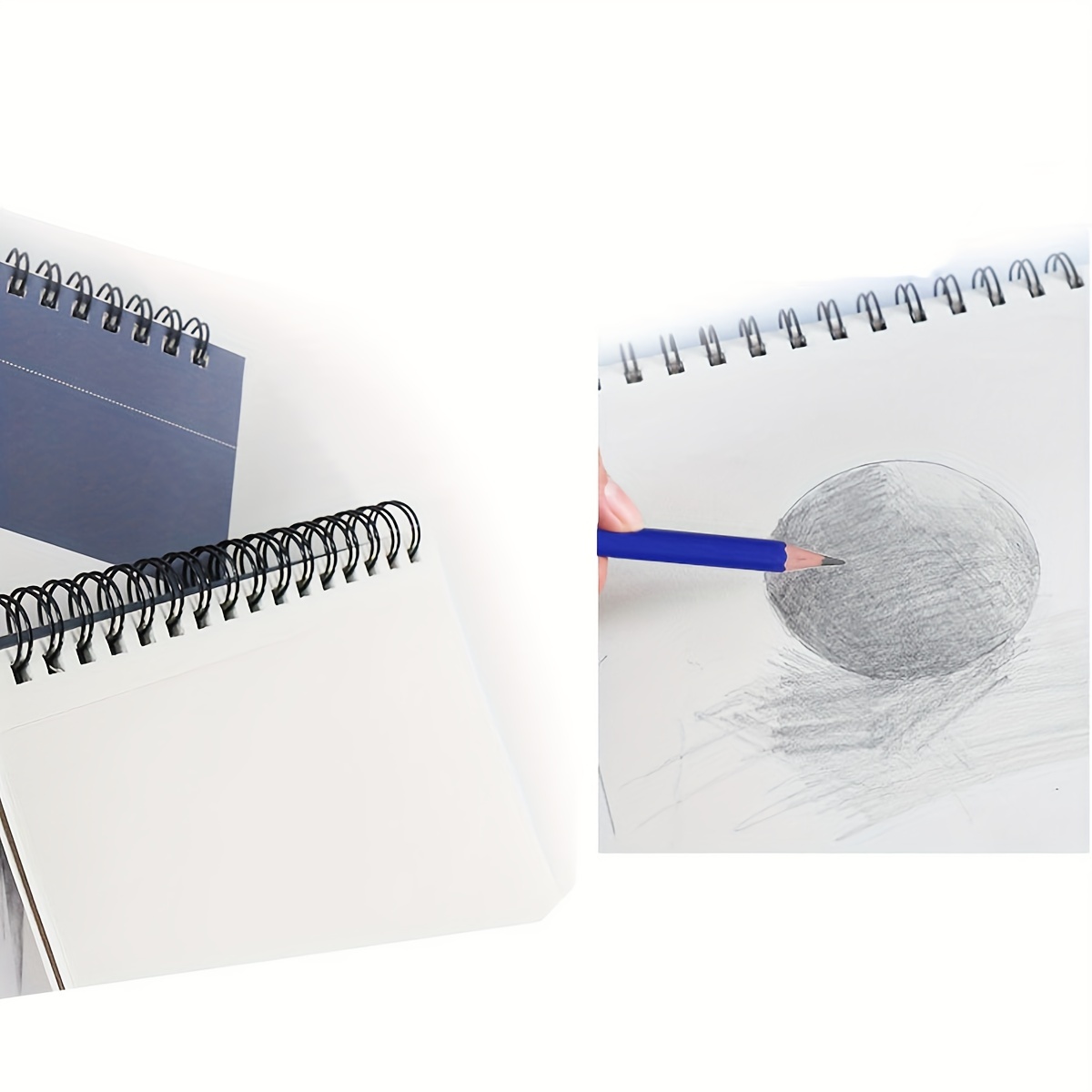 50 Sketch Pencils Sketchbook Complete Set with 2cm Mechanical