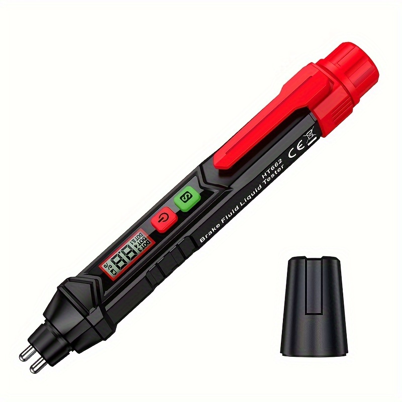 Brake Fluid Liquid Oil Tester Pen 5 LED Indicator Car Testing Tool For DOT3  DOT4