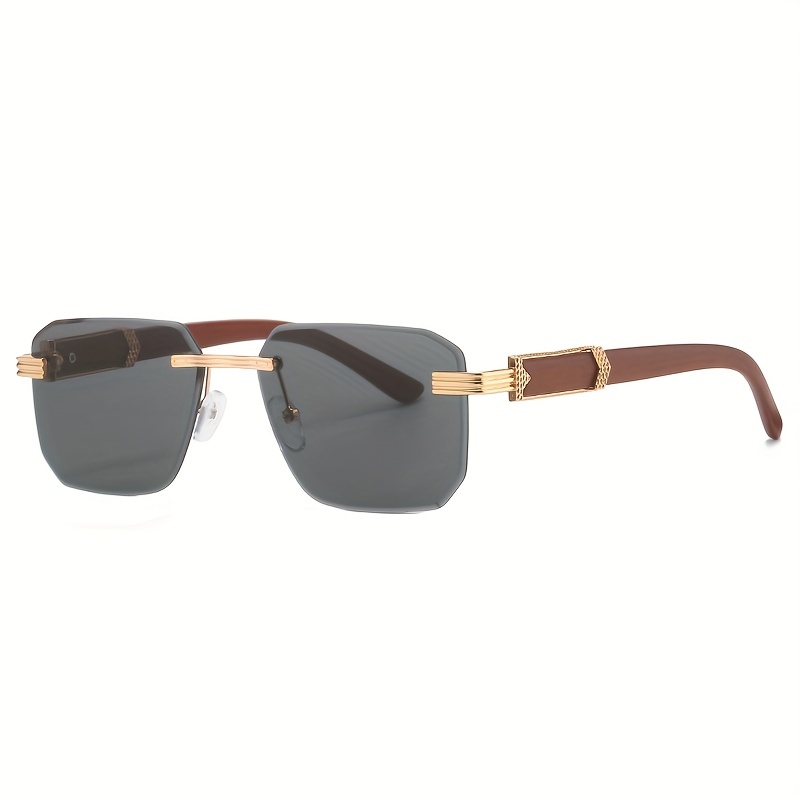 Square Rimless Sunglasses Gradient UV400 Sun Shades