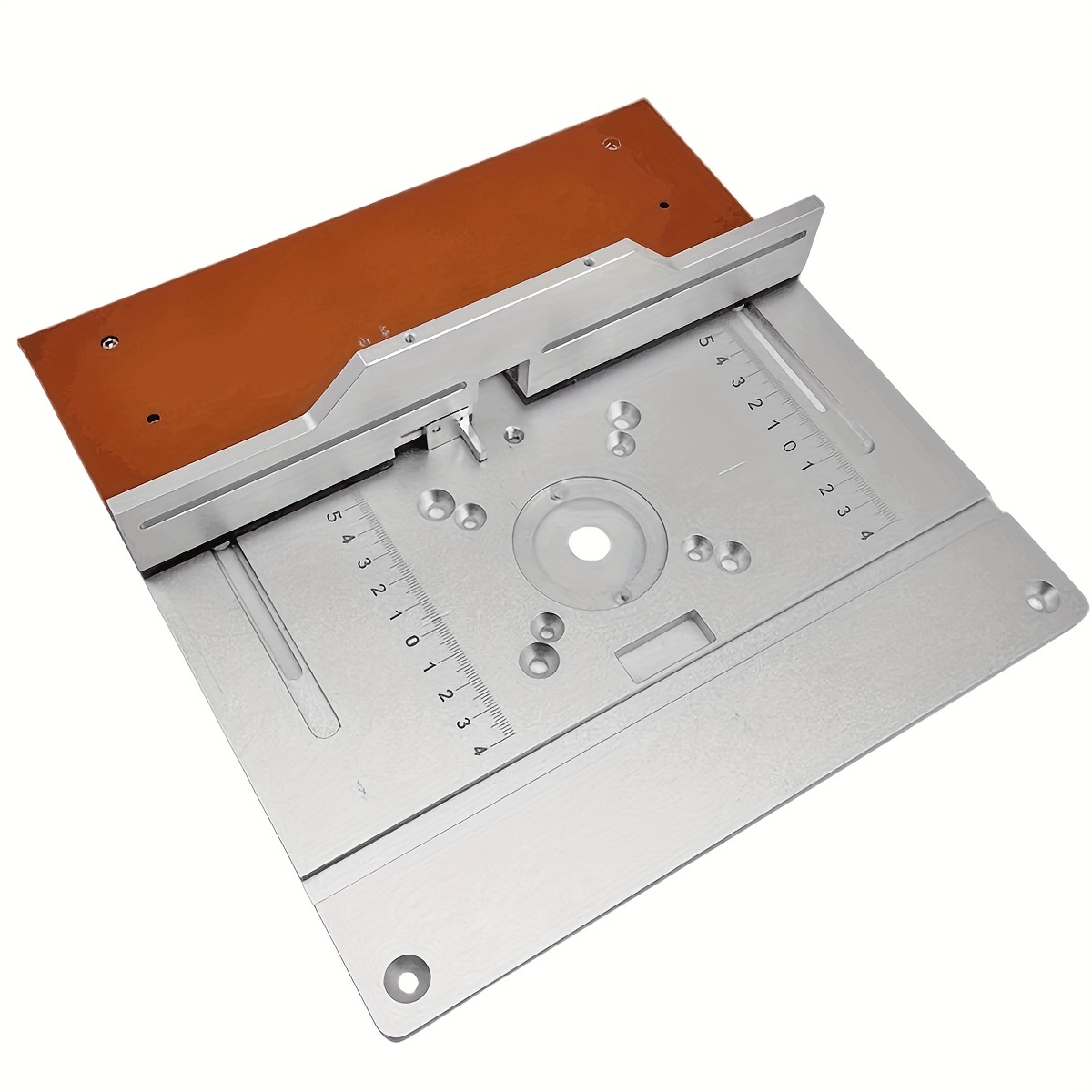 Nikou Plaque de défonceuse - Plaque d'insertion de Table de défonceuse en  Aluminium, 235 * 120 * 8mm, avec 4 Anneaux et vis, pour bancs à Bois