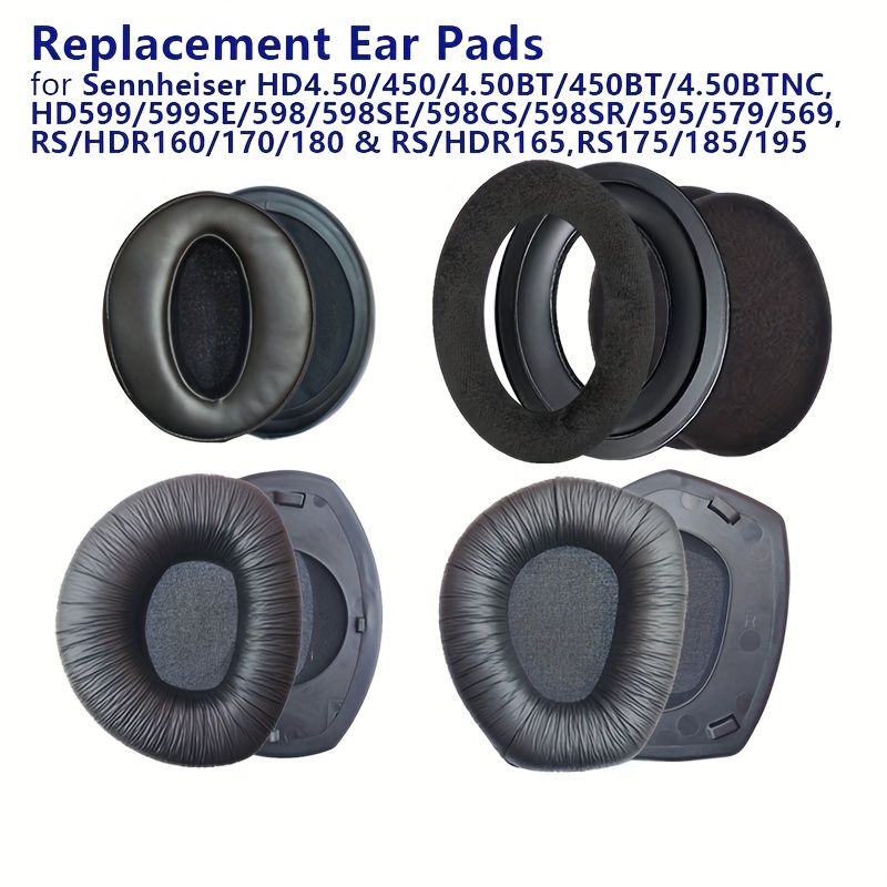thumbnail image 2 of Foam Ear Pads Cushion For Sennheiser HD 430 HD430 HD-430 Headphones – Black 2 of 6