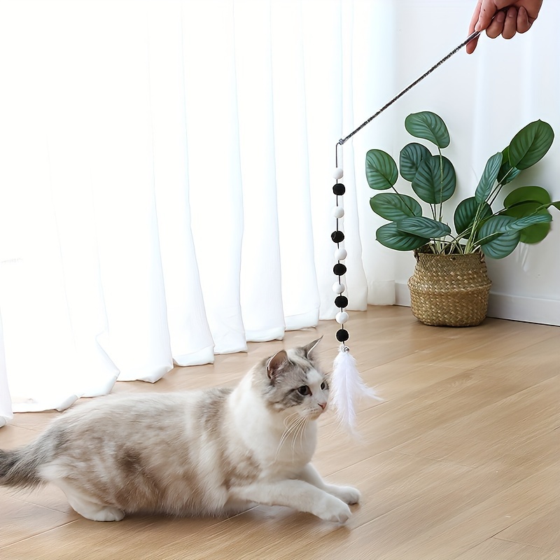 Hot Cat Toy, Spring Cat Teaser Wand That Fits On Your Shoes - Pet