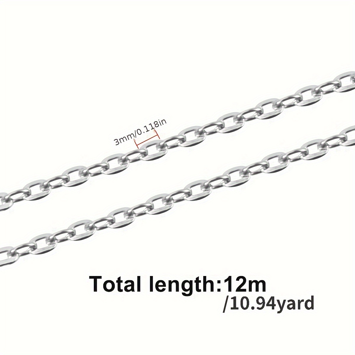 7 Colors Alloy Bulk Link Chain With Jump Rings Lobster - Temu