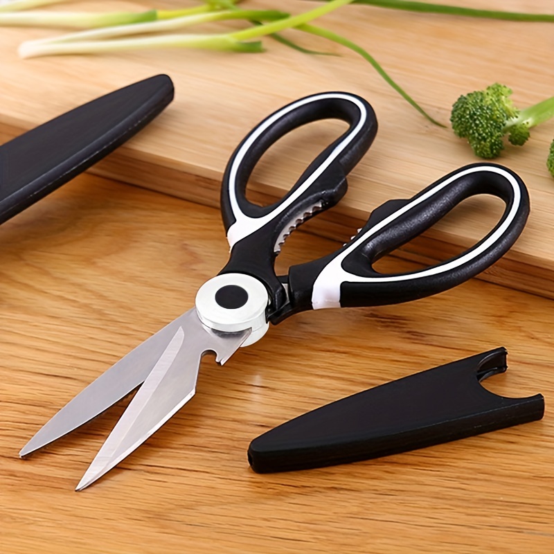 1pc Stainless Steel Kitchen Food Scissors, Multifunctional Strong