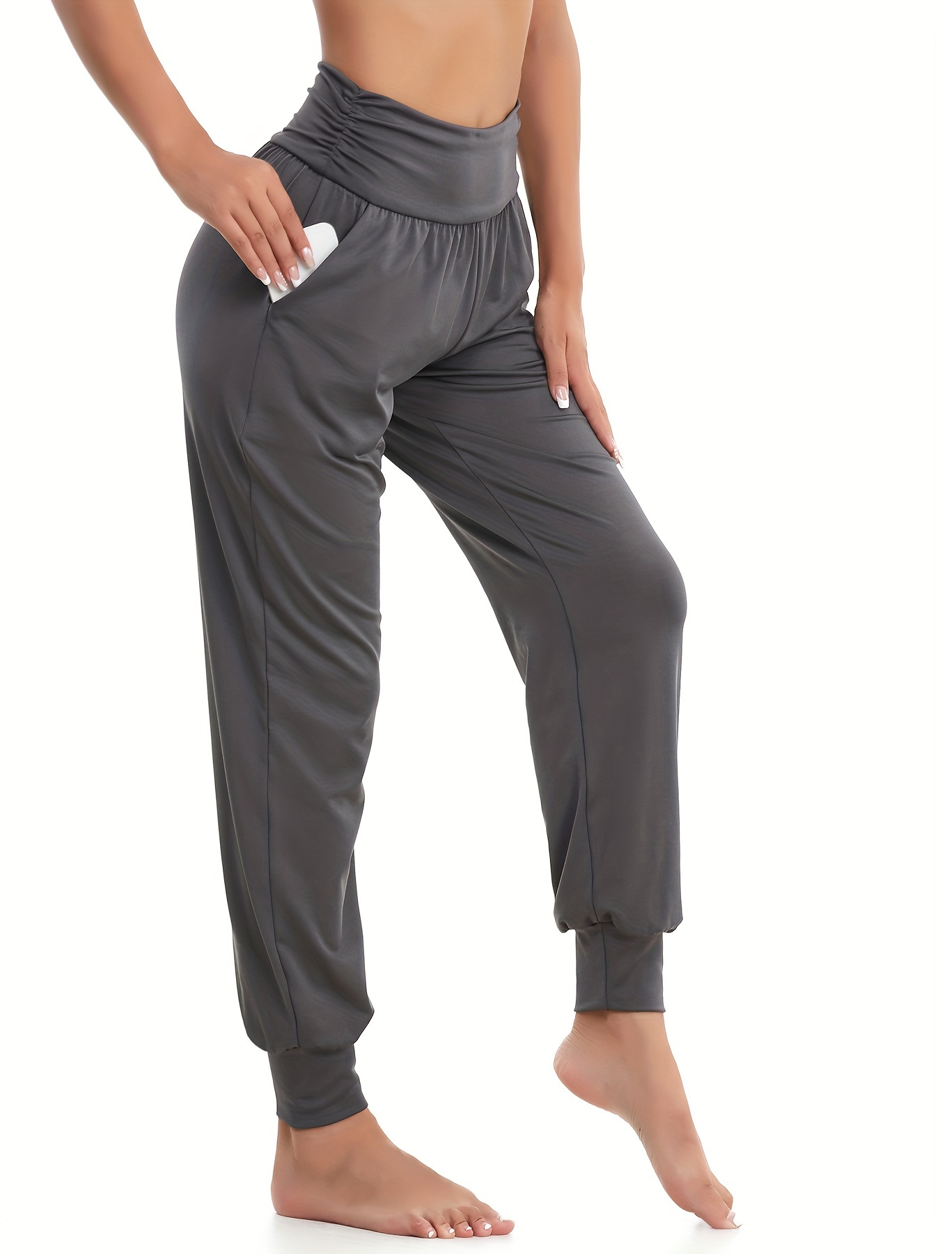  Pockets Plus Size Joggers for Women Yoga Pants Casual