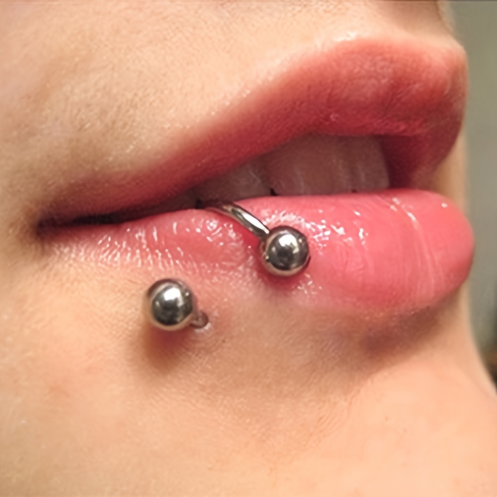 Spiral lip ring for deals spider bites