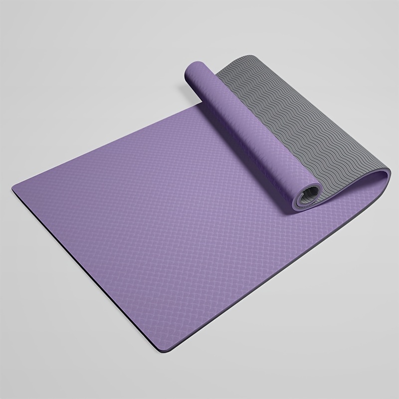 TPE Yoga Mat Fitness Exercise Mat Thickening 8mm Two-Color Yoga