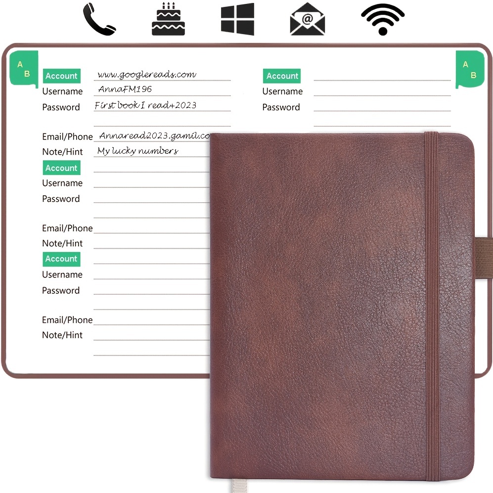 Website Book, Password Book - Temu Switzerland