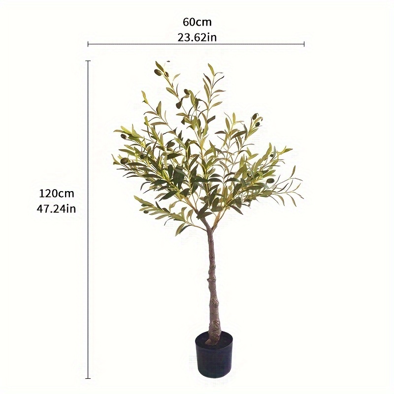 6ft Artificial Olive Tree Tall Fake Potted Olive Silk Tree with Planter  Large Faux Olive Branches and Fruits Artificial Tree for Office House  Living