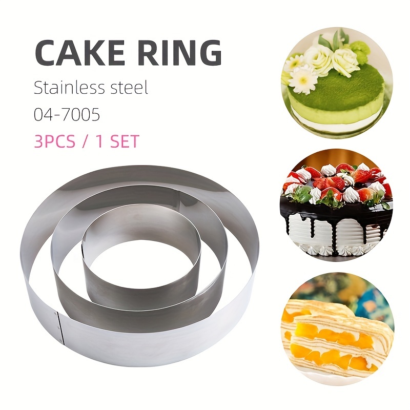 Stainless Steel Deep Ring for Wedding Cake - Ø 20cm x ht 14cm - Mallard  Ferrière - Meilleur du Chef