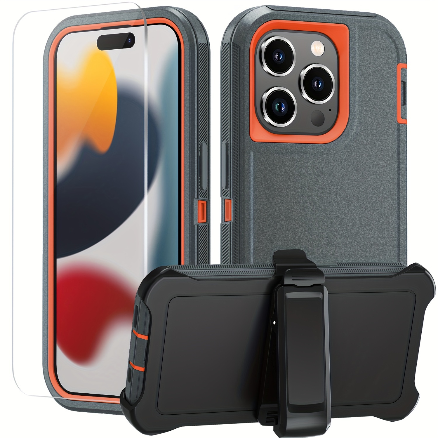 Funda MagSafe Para iPhone 15 Pro 6.1 con Protector De Pantalla Vidrio  Templado