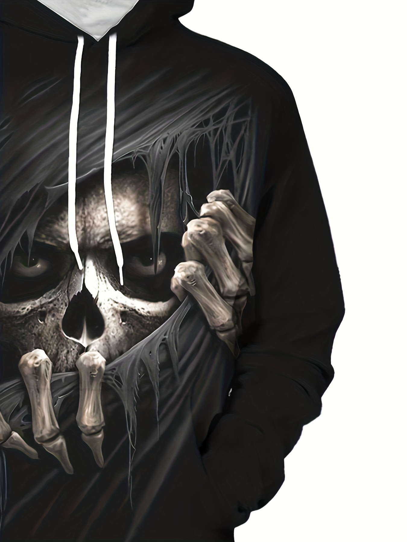 3d skull sweatshirt best sale