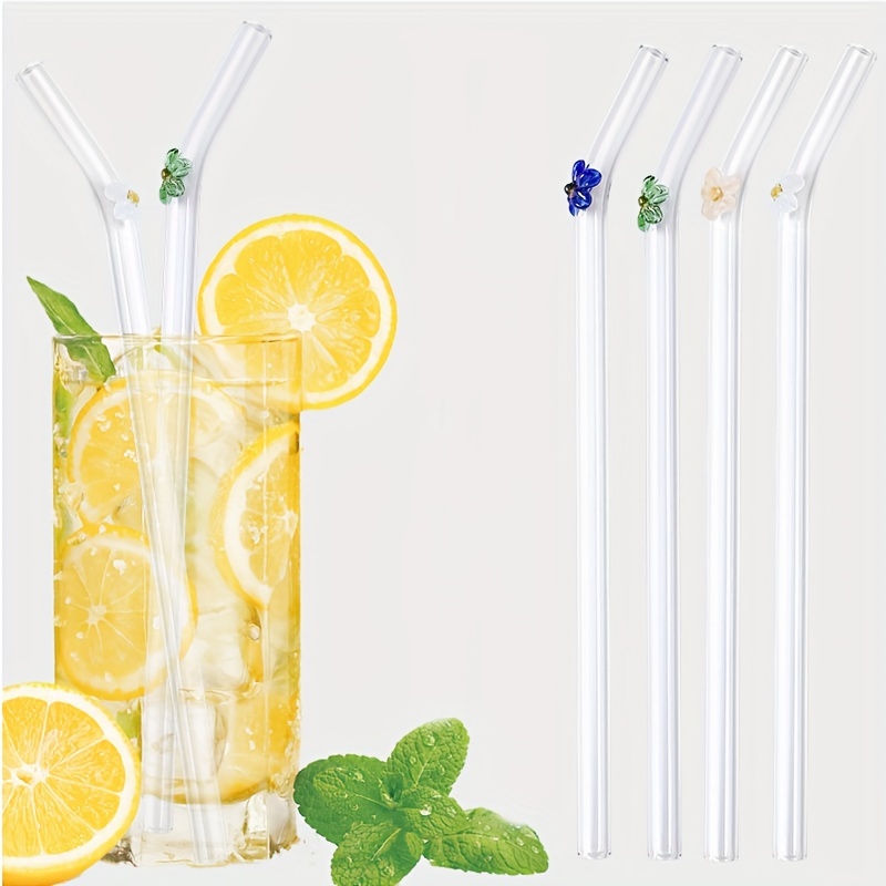 Sttraw Reusable Glass Straws Glass Drinking Straws - Temu