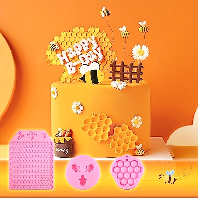 1PC Bee and Honeycomb Silicone Mold Set Versatile Mould for